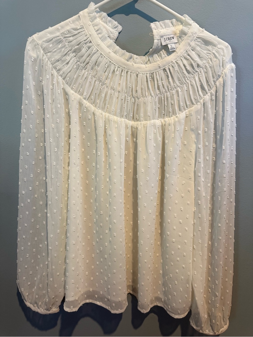 J. Crew White Blouse with Camisole